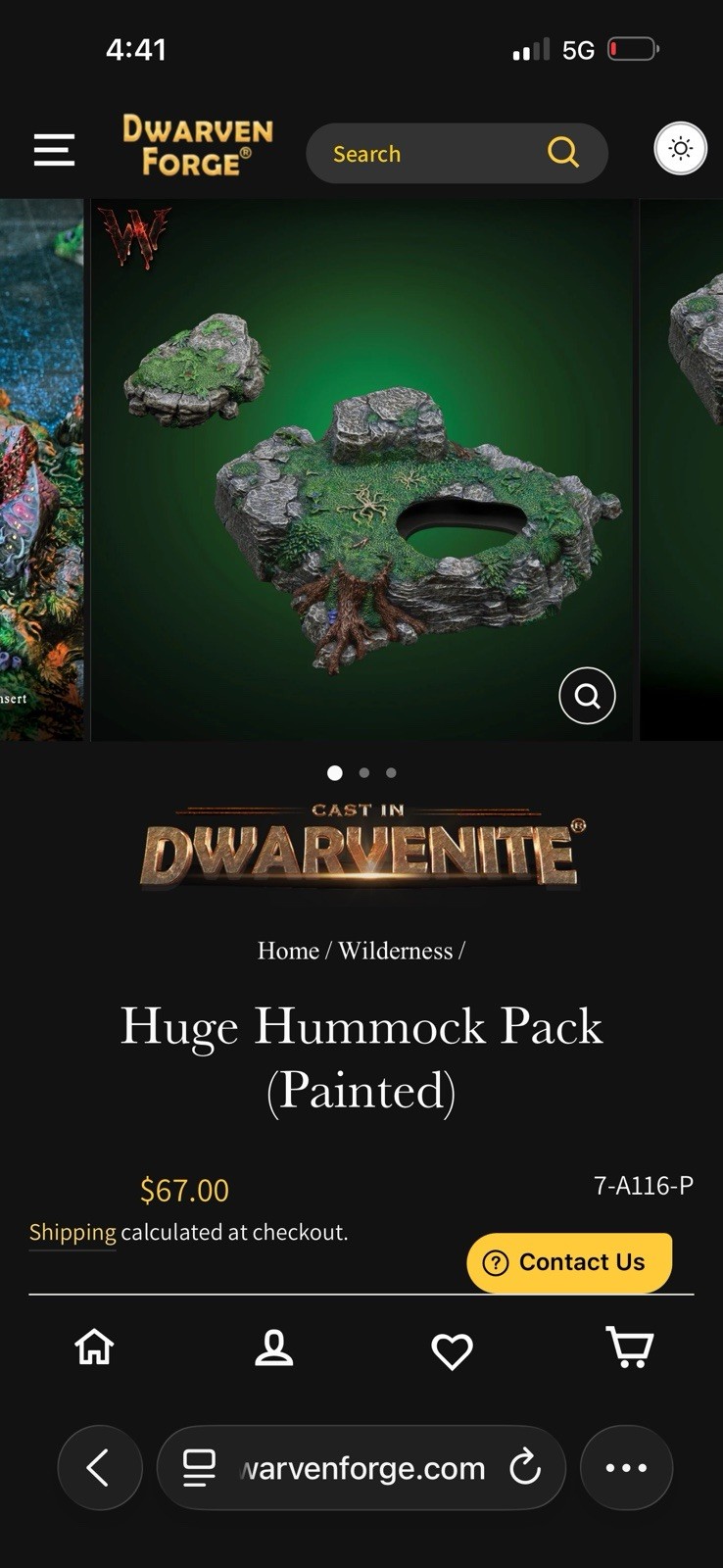 Dwarven Forge Wilderness Huge Hummock Pack Sealed Painted
