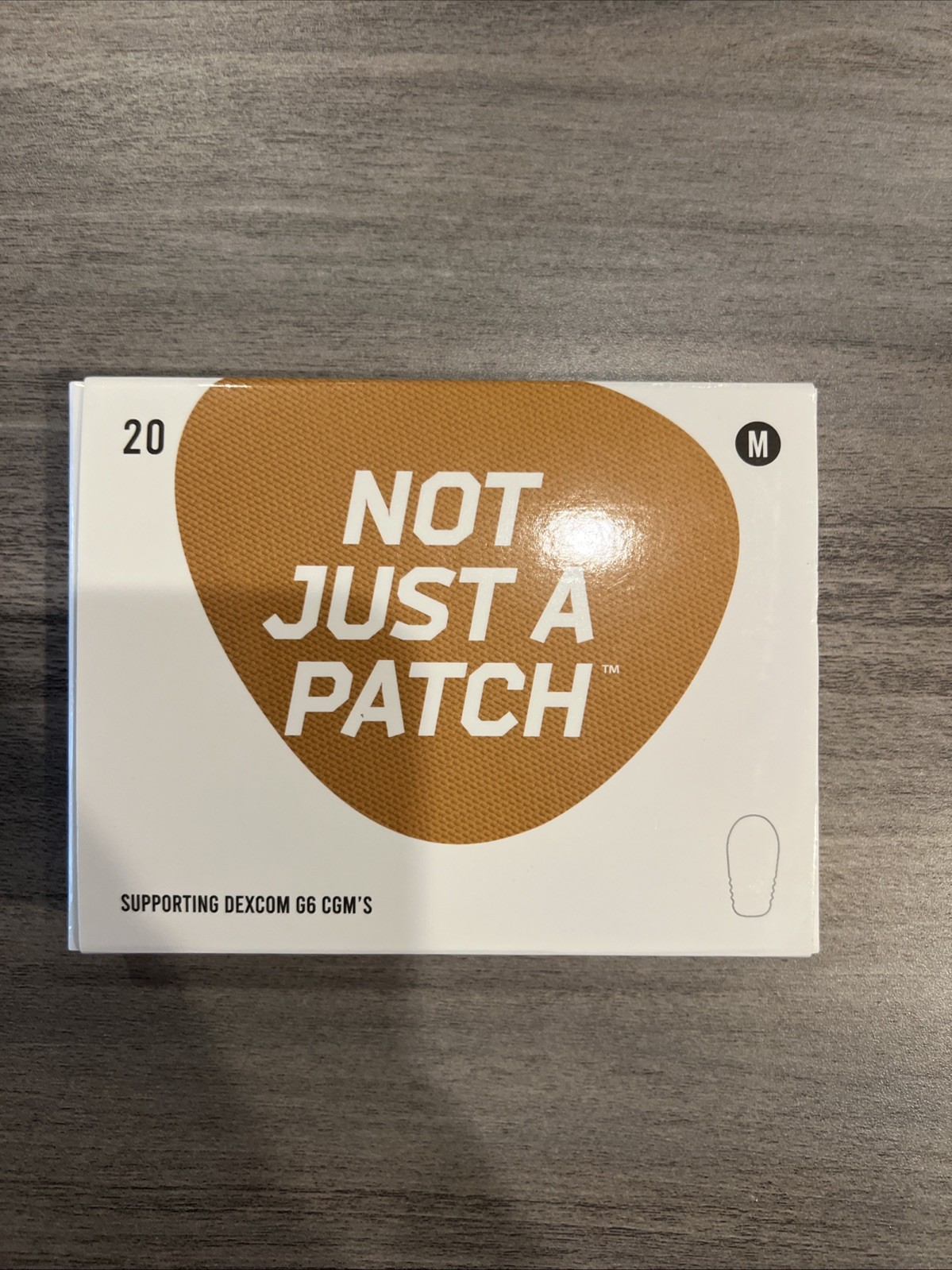 Dexcom CGM G6 Adhesive Patches Size Medium 20 CT New Damaged Box