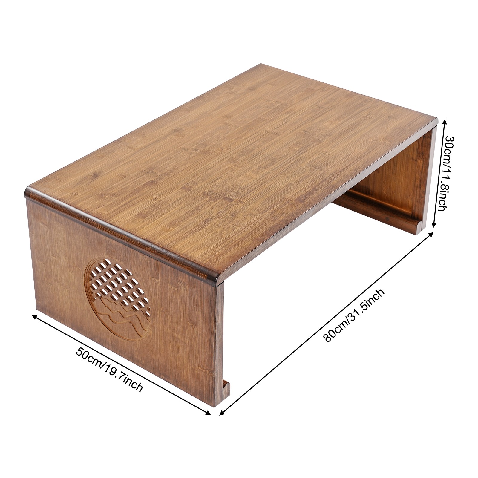 Foldable Floor Low Table Bamboo Coffee Table Tea Table For Living Room Tea Room