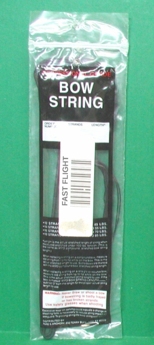 New Papes Professional Grade Recurve Bow Fast Flight Replacement String- 63" AMO