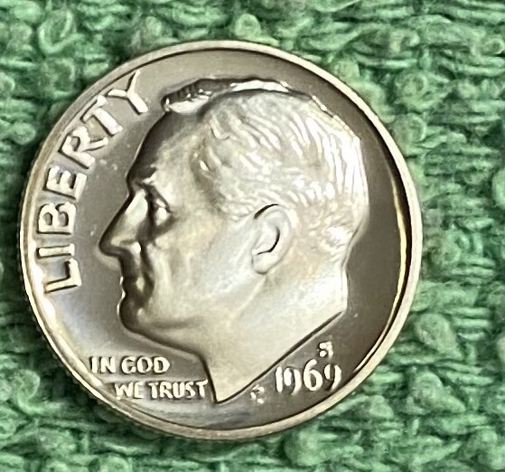 1969-S  **PROOF**  ROOSEVELT DIME - NICE COIN - L@@K AT PICTURES!!!!!     #3