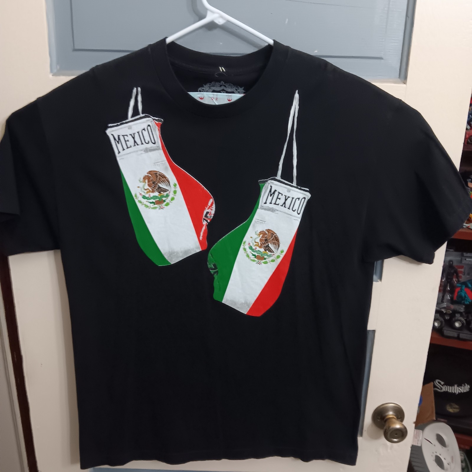 PST Gear XL Blsck Mexico Boxing Gloves Shitt WN300