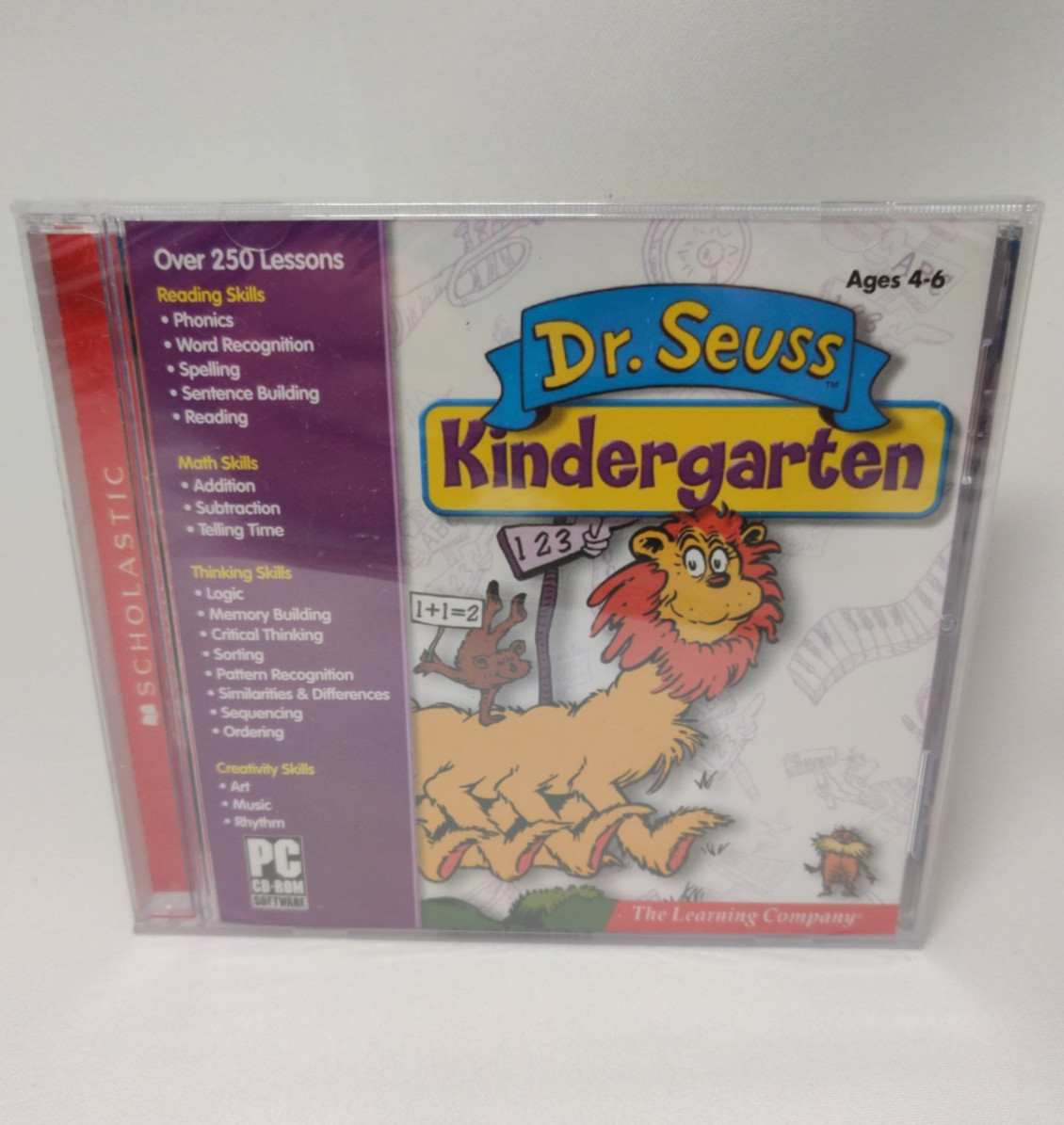 Dr. Seuss Kindergarten Ages 4 to 6 Reading Math Thinking CD PC The Learning Co