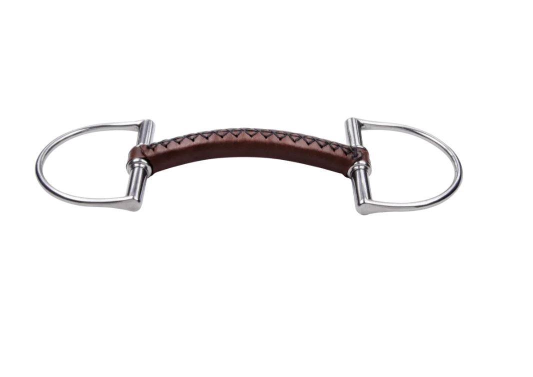 Trust bit leather D-ring bar bit 20 mm leather bit