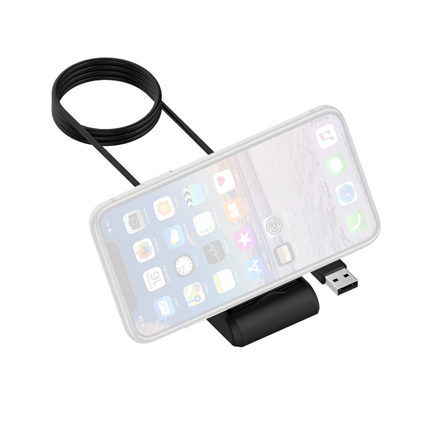 100cm USB Cable Small DC Ripple Charger Dock Base For Suunto 7 Smart Watch