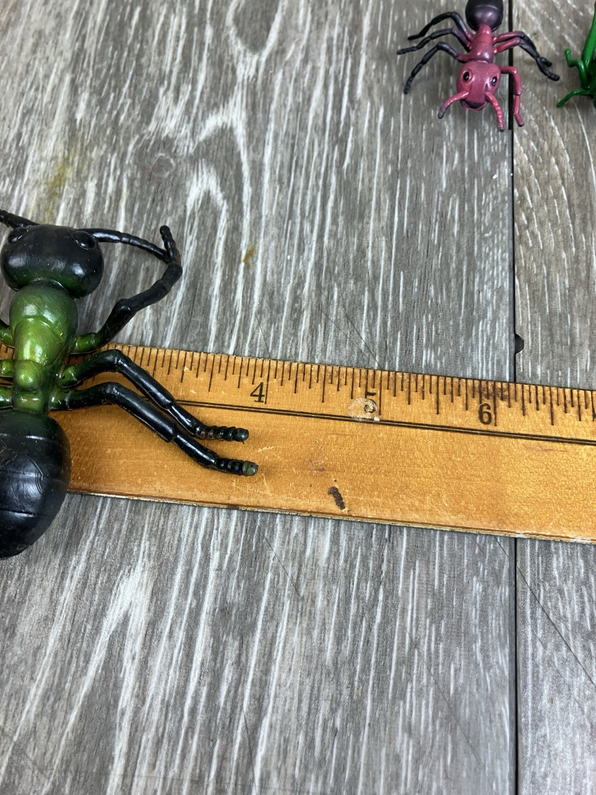 Plastic Insects Bug Toys Vintage 1990’s Ant Ladybug Beetle Grasshopper