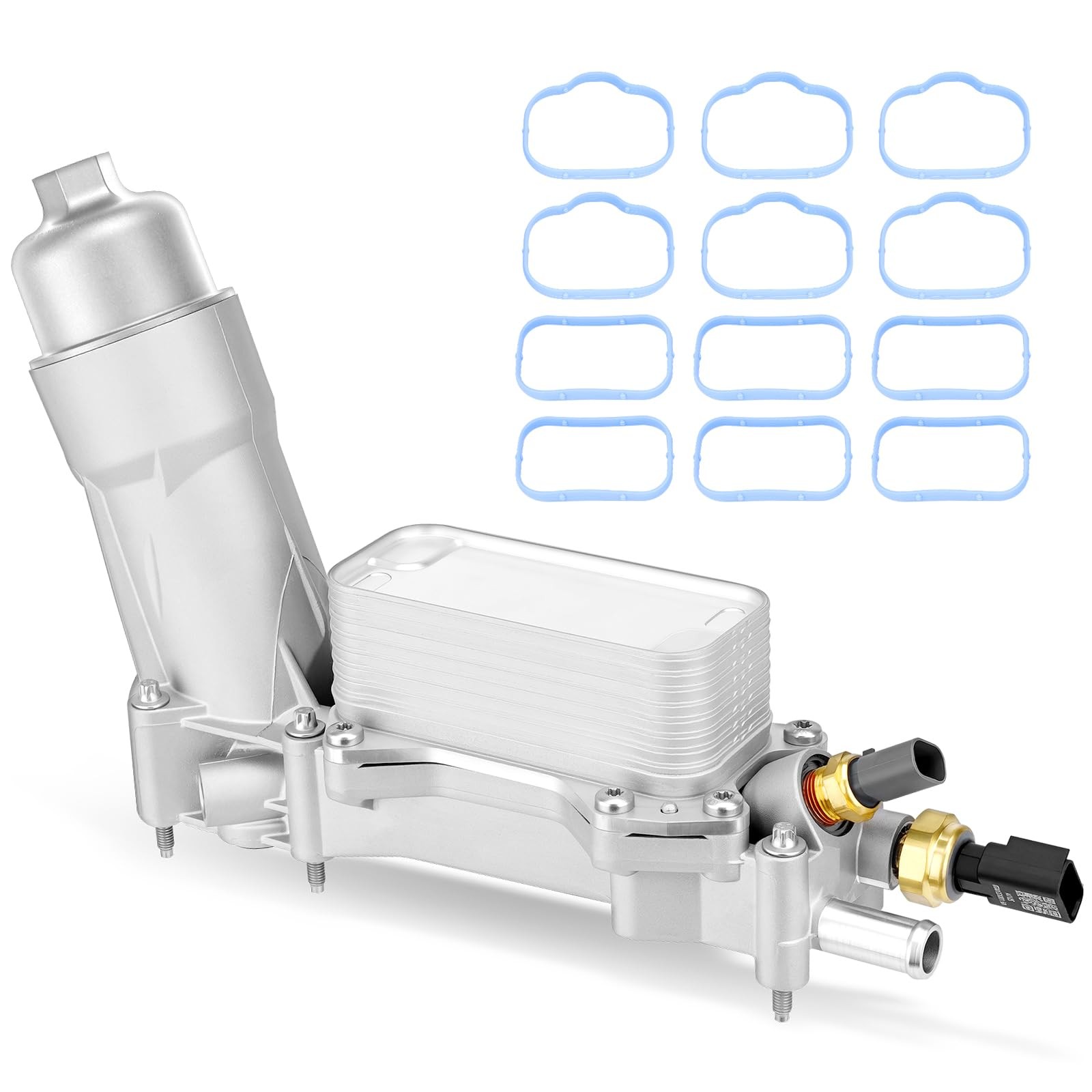 926-959 Upgraded Full Aluminum Engine Oil Filter Housing with Oil Cooler Sens...