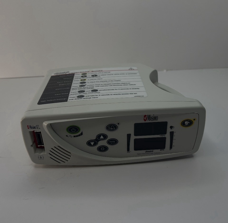 Masimo Rad-8 Digital Cardiology Patient Monitor Pulse Oximetry SpO2 BPM Battery