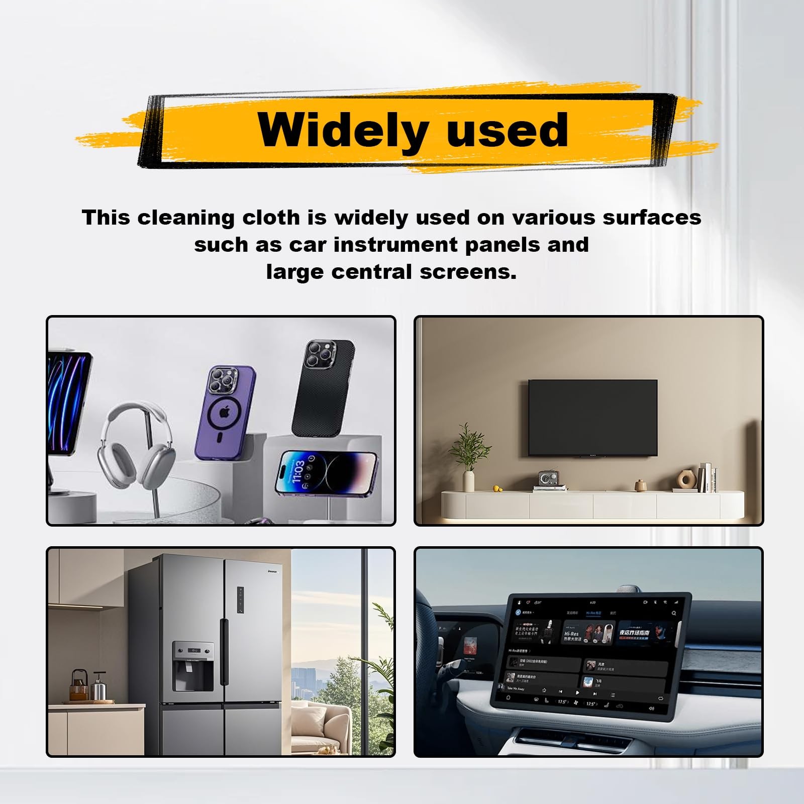 LTDCVTR Car Screen Cleaner, Accessories Wipes, Black