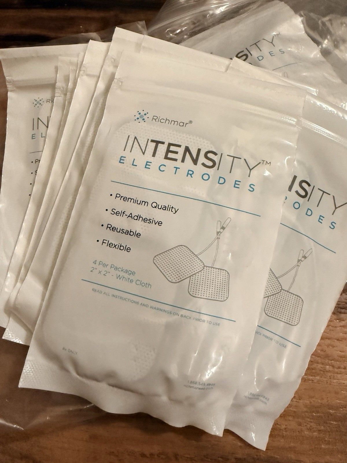 30 packs InTENSity Electrodes 2"x 2" Tens unit Premium reusable 4 pads per pack