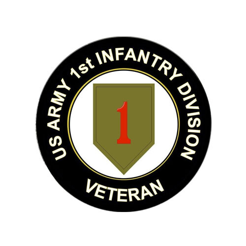 US Army 1st Infantry Div BRO Big Red One Golf Ball Marker Gift + HAT CLIP