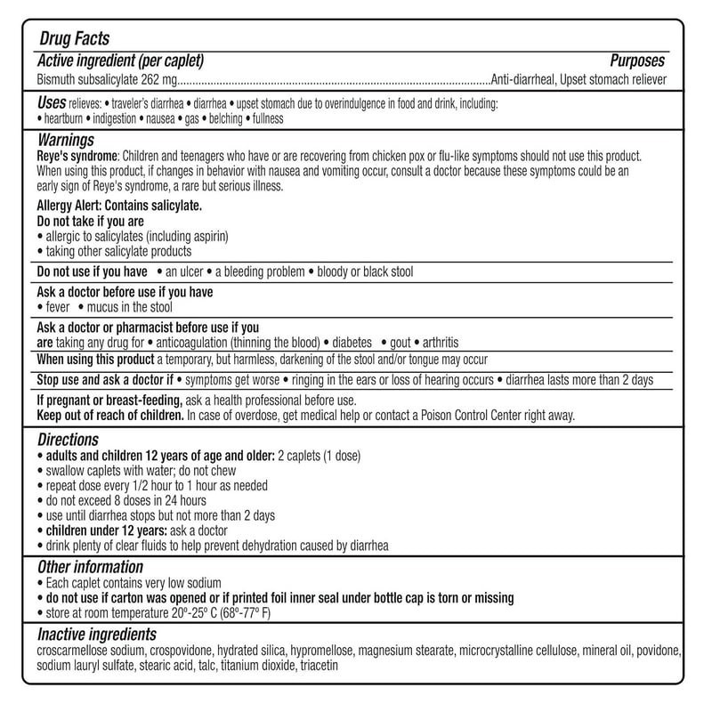 Kaopectate Multi-Symptom Relief Antidiarrheal Upset Stomach 42 Count(2 PACK)