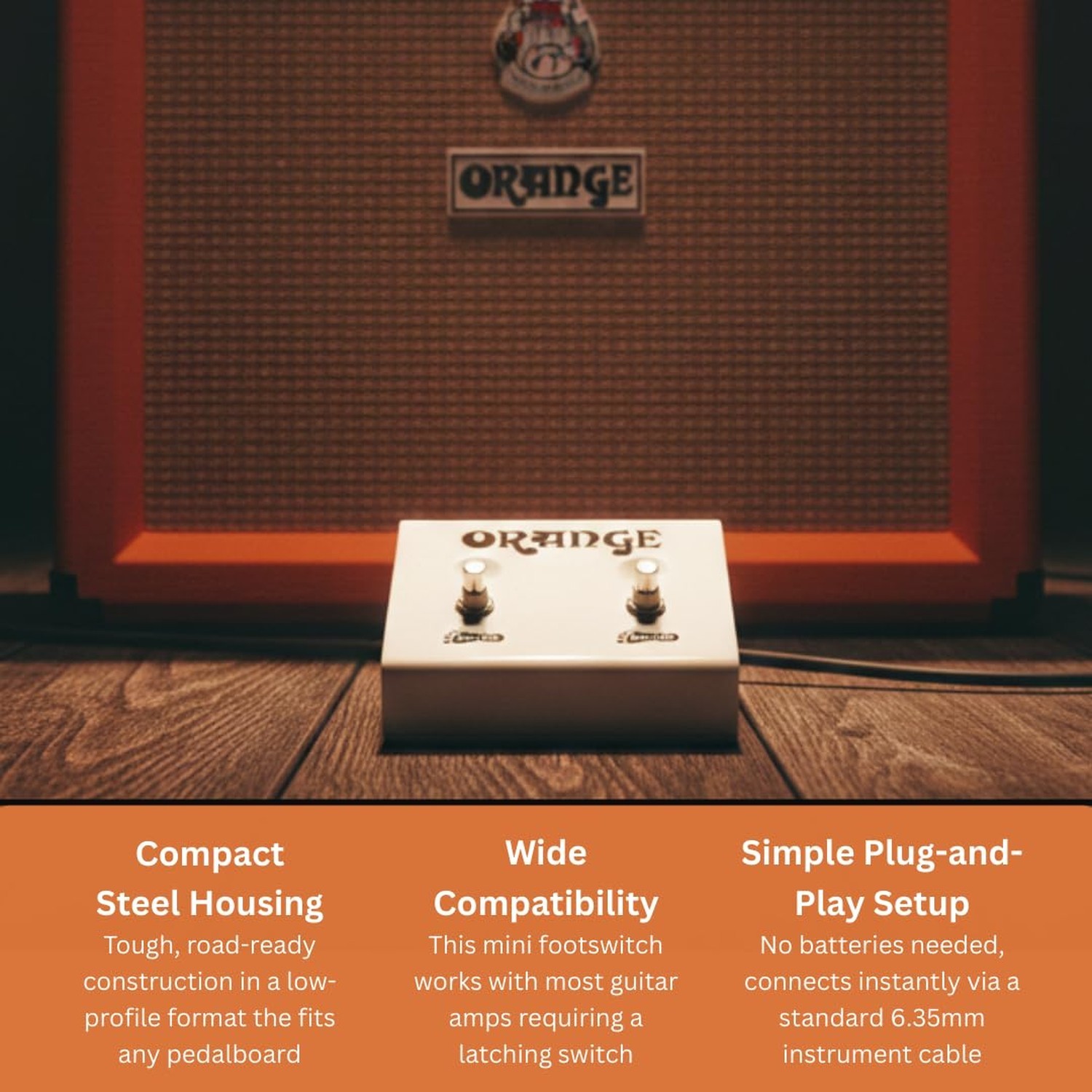Orange Dual Function Footswitch