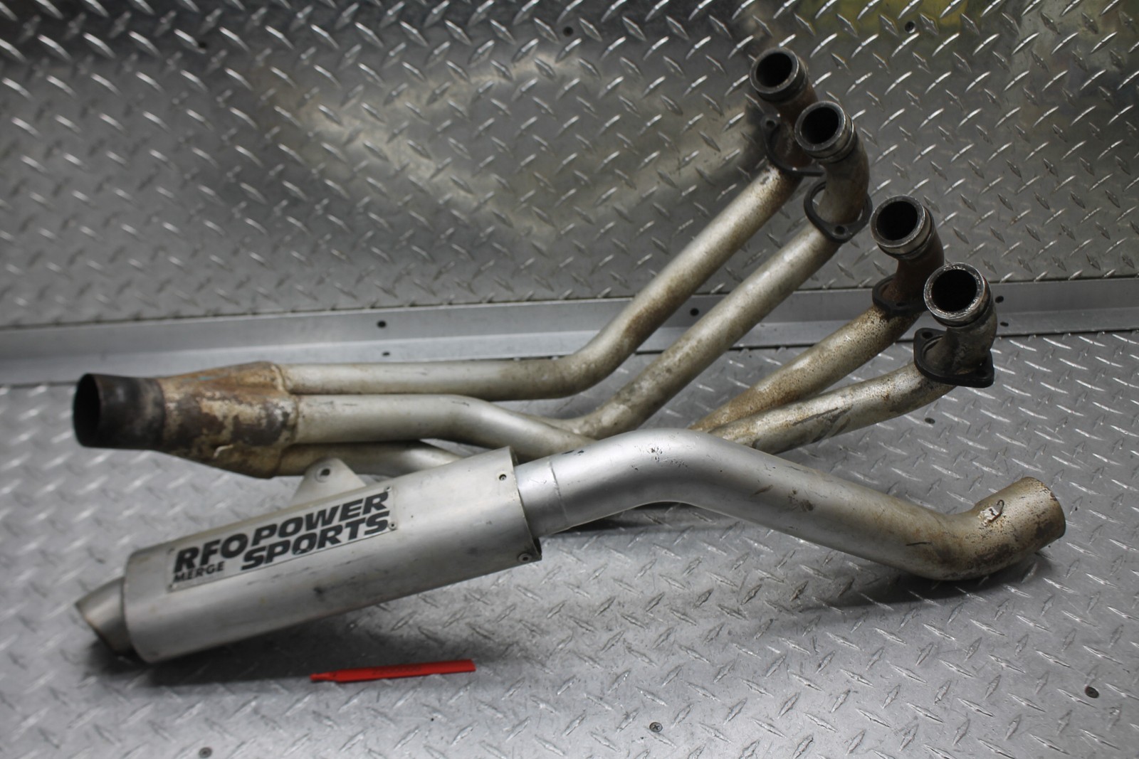 1989 HONDA CBR600F EXHAUST HEADER & RFO-POWER SPORTS MERGE RACING MUFFLER