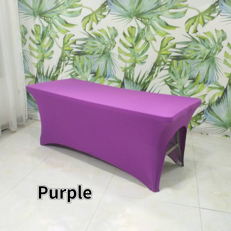 Elastic Bed Cover Sheet Table Sheet Tablecloth for Lash SPA Makeup Salon Orange