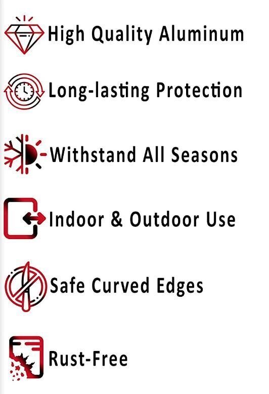 Notice No Running Inside BLACK Aluminum Composite Sign