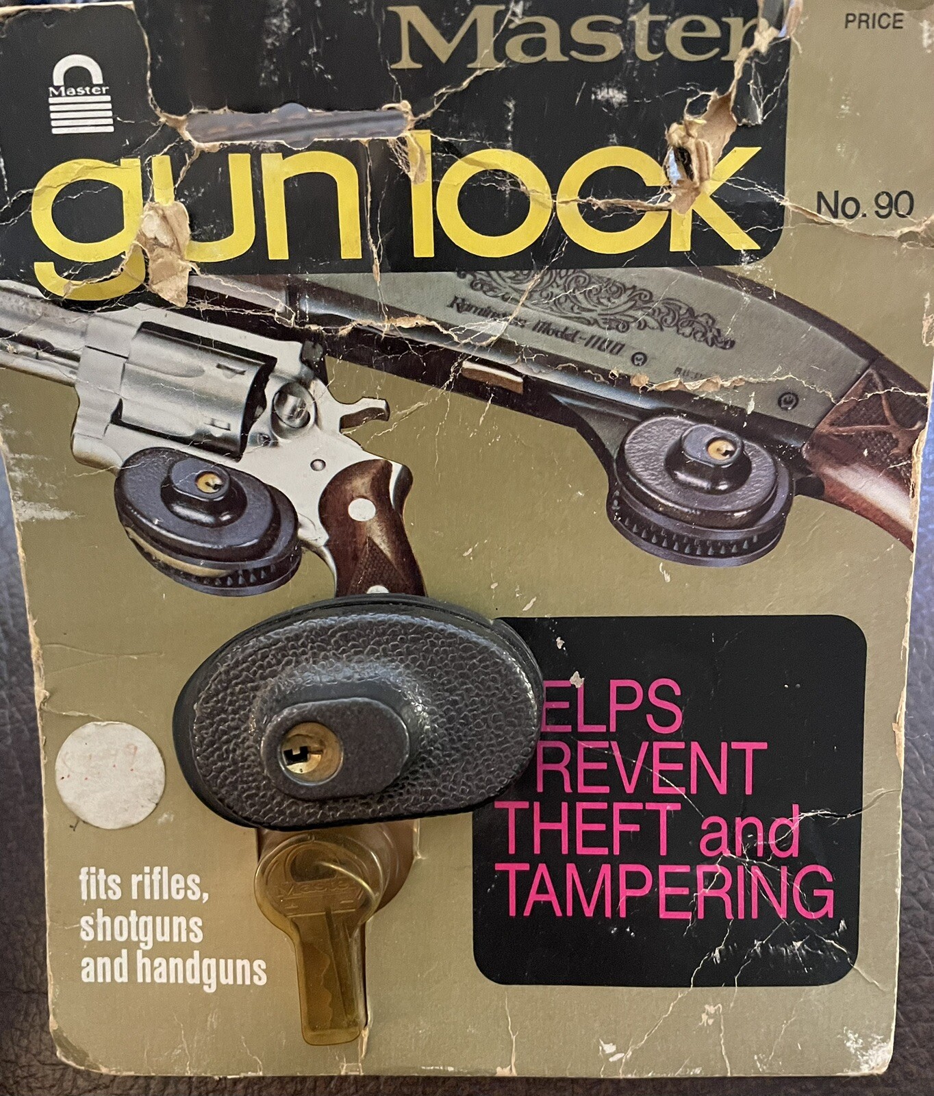 NEW Unused Vintage Master Gun Lock w/ 2 Keys  pre-2000 Made in USA NO. 90 sealed