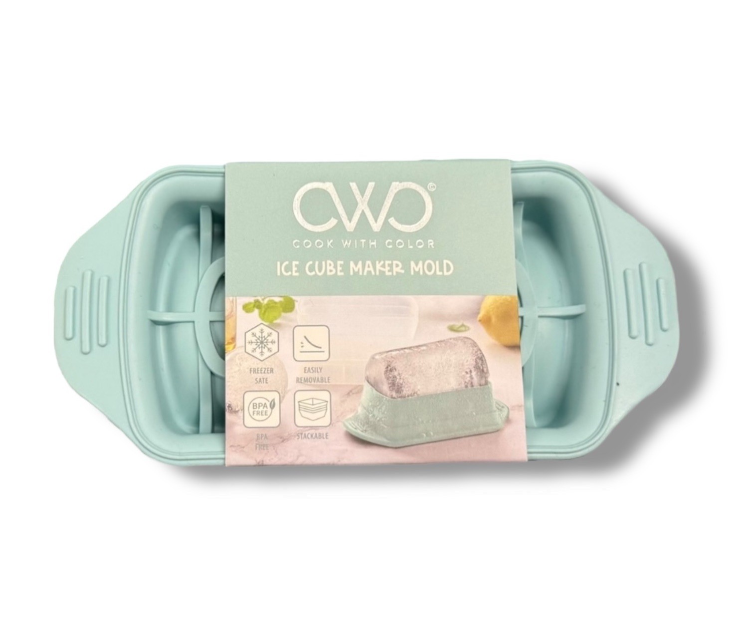 CWC Cook With Color Silicone Ice Cube Maker Mold - BPA Free