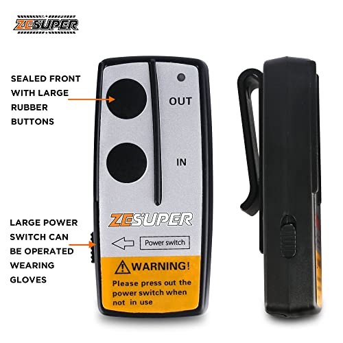 Wireless Winch Remote Control Kit with Receiver 2PC Handset Truck ATV UTV SUV