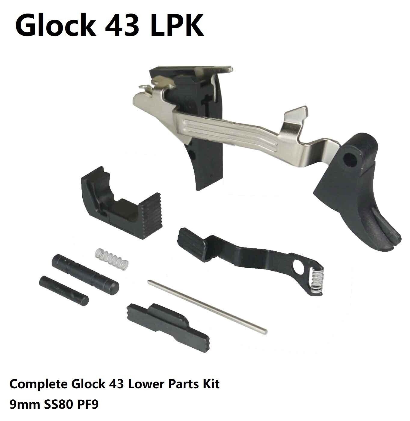 Fits Glock 43 Lower Parts LPK Kit Complete For G43 Replacement Parts