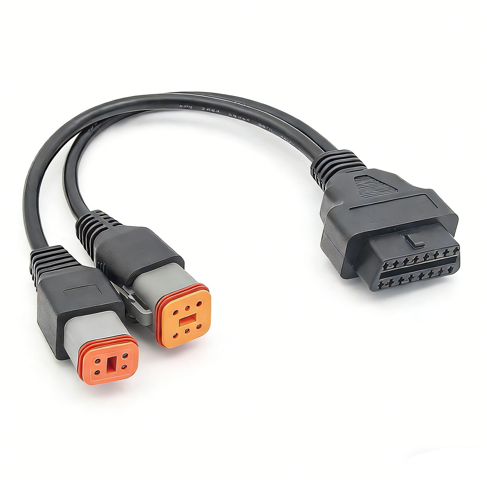 Motorcycle OBD2 Diagnostic Adapter fit for Harley, 4pin+6pin 2 in 1 Connector