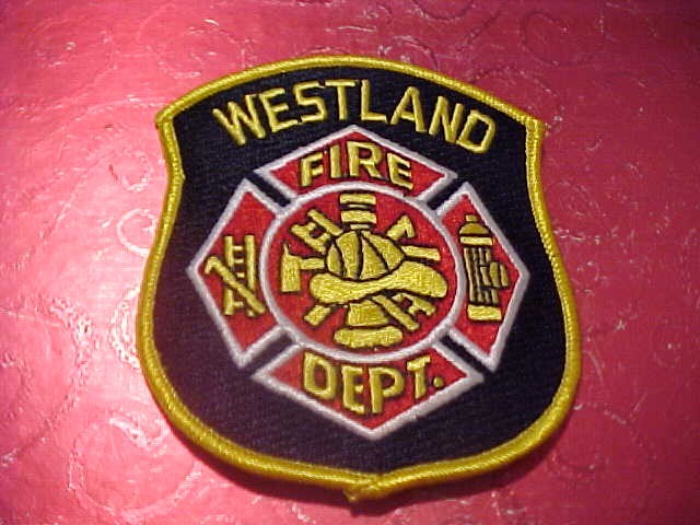 WESTLAND MICHIGAN FIRE DEPARTMENT PATCH SHOULDER SIZE UNUSED