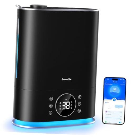 7L Humidifiers for Bedroom, Smart Top-Fill Cool & Warm Mist Humidifier Large