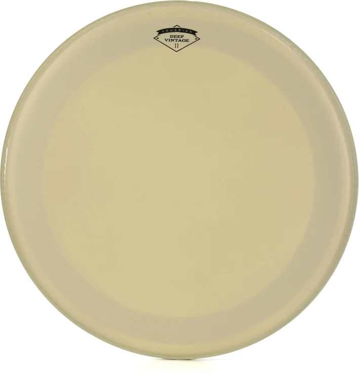 Aquarian Drumheads Deep Vintage II Bass Drumhead with Super-Kick Ring - 22"