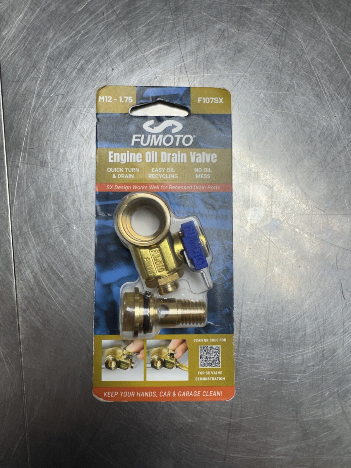 Fumoto F107SX M12 1.75 Sx Series Brass Valve for Easy Oil Change Drain Plug