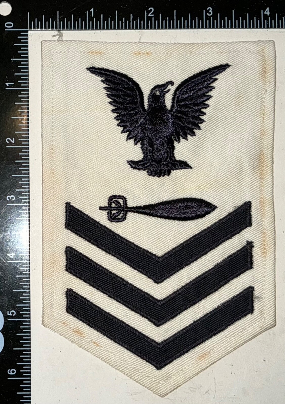 WWII LIONA LEFT FACING USN Torpedoman Petty Officer 1st Class Rate Patch
