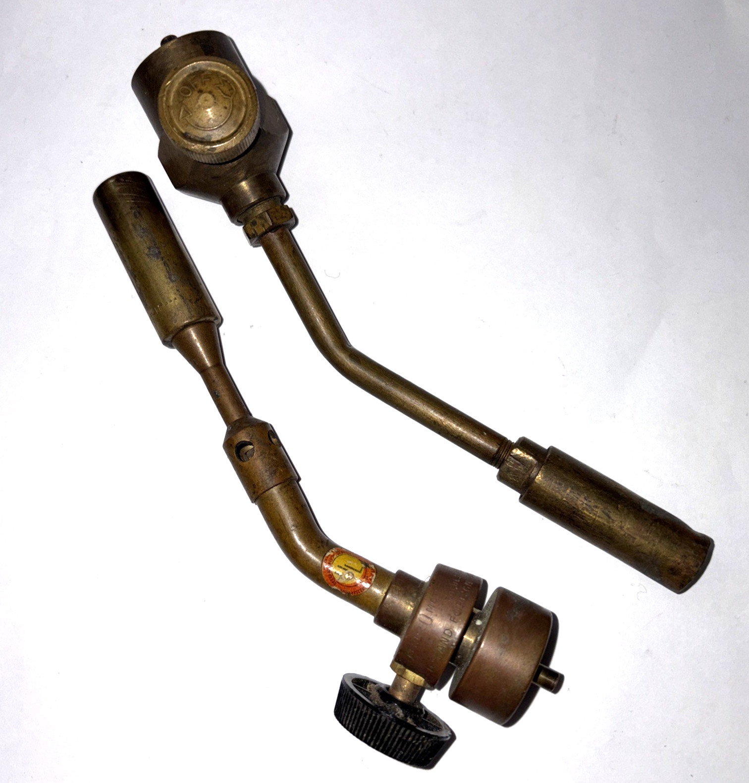 Pair Of Vintage BERNZOMATIC JT-682 Otto Bernz TX Brass Torch Head ~ Rochester NY
