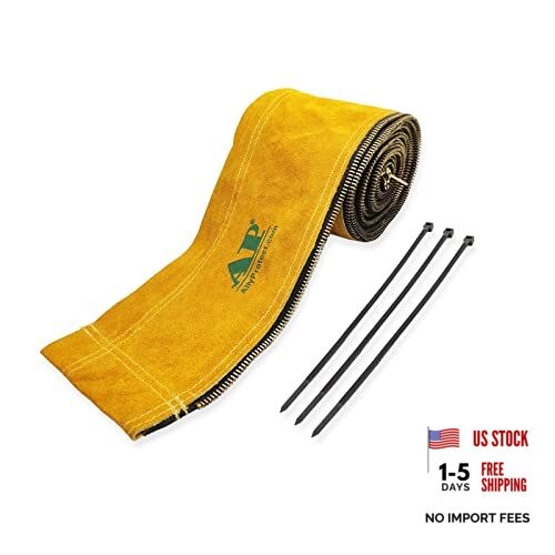 AllyProtect Flame Resistant Split Cowhide Leather TIG Cable 11.5 FT