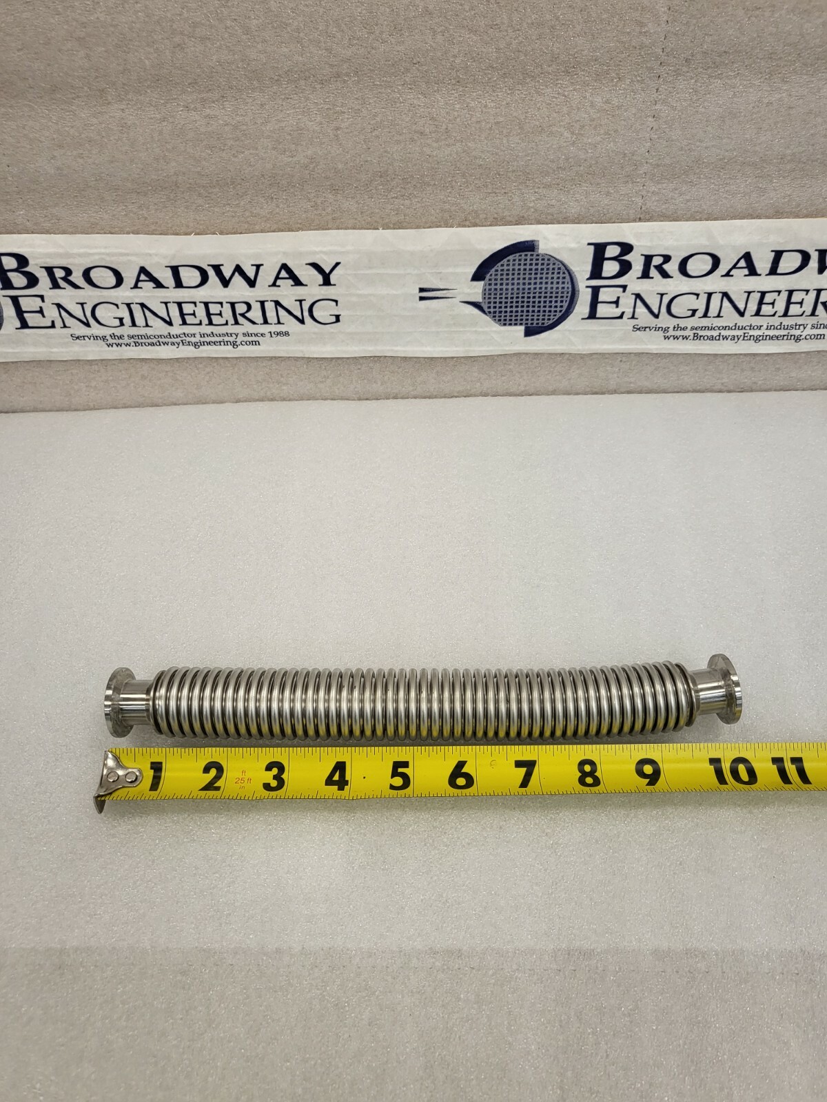 KF16 BELLOWS FLEX LINE 10"  STAINLESS STEEL BIN#46