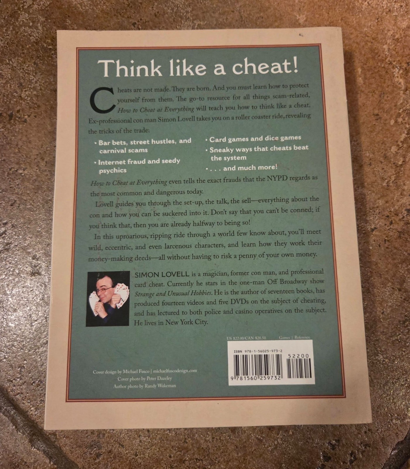 Cheat At Everything by Simon Lovell Magic Mentalism Tricks
