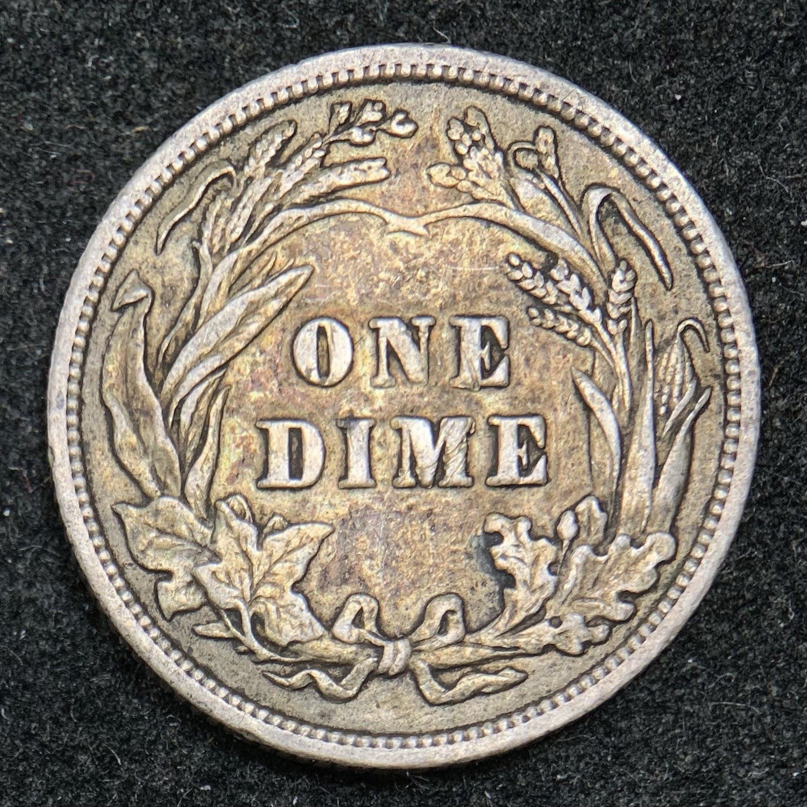1909 10C Barber Dime
