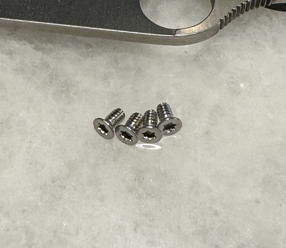 Stainless T8 Scale Screws for Spyderco Paramilitary 2 G10 Manix 2 Military CQI