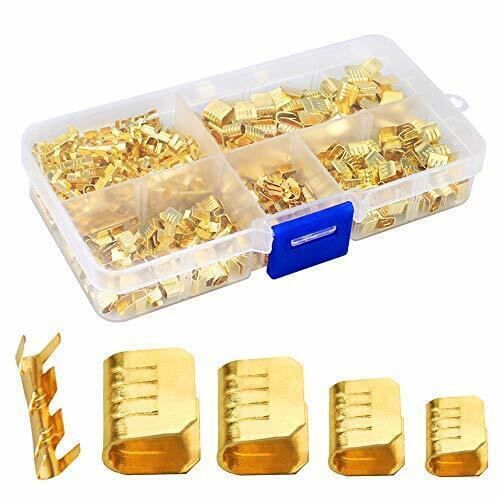 USA STOCK 500 Pcs U Shape Copper Ring Terminals Crimp Kit - Non-Insulated