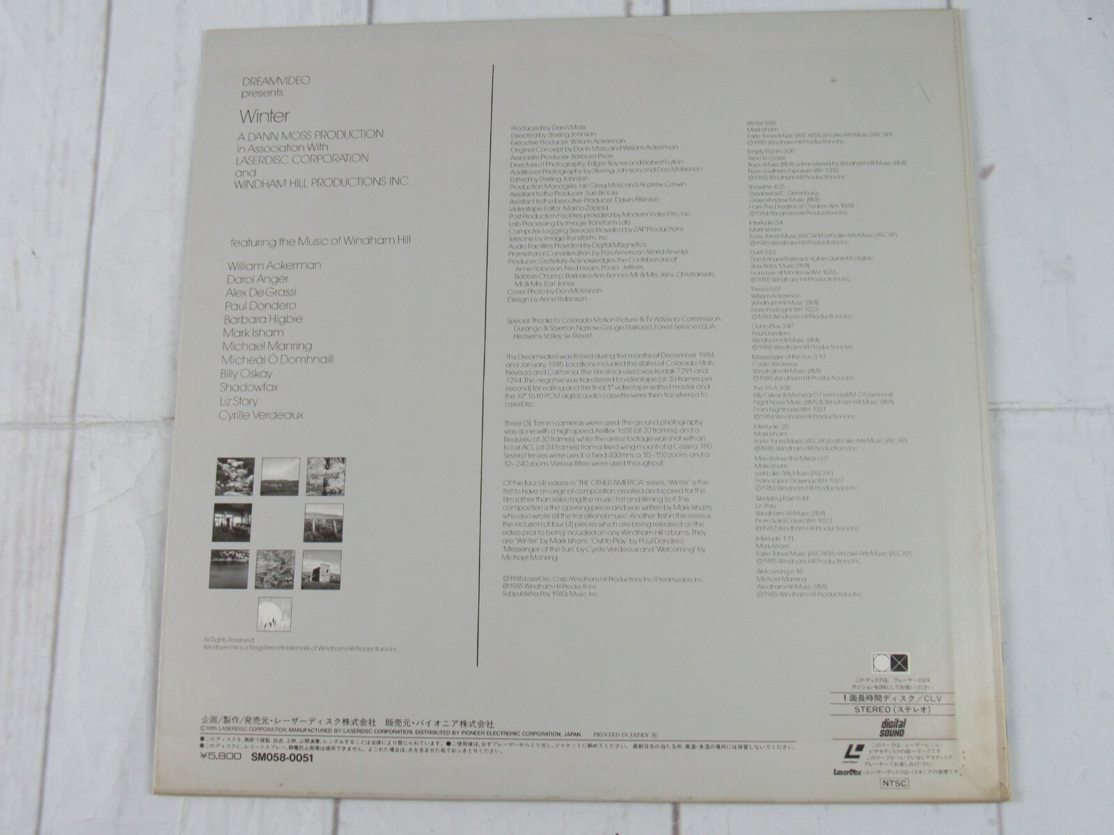 Winter: The Other American Series Laser Disc