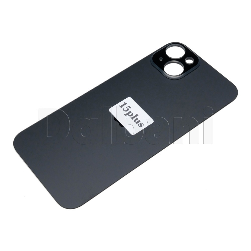 Back Glass Rear Housing Battery Cover Camera Lens For iPhone 15+ Plus Black