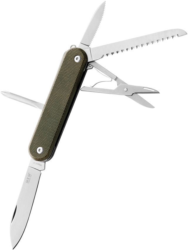 MKM-Maniago Knife Makers 5 Multipurpose MagnaCut Steel Blades Micarta Handle