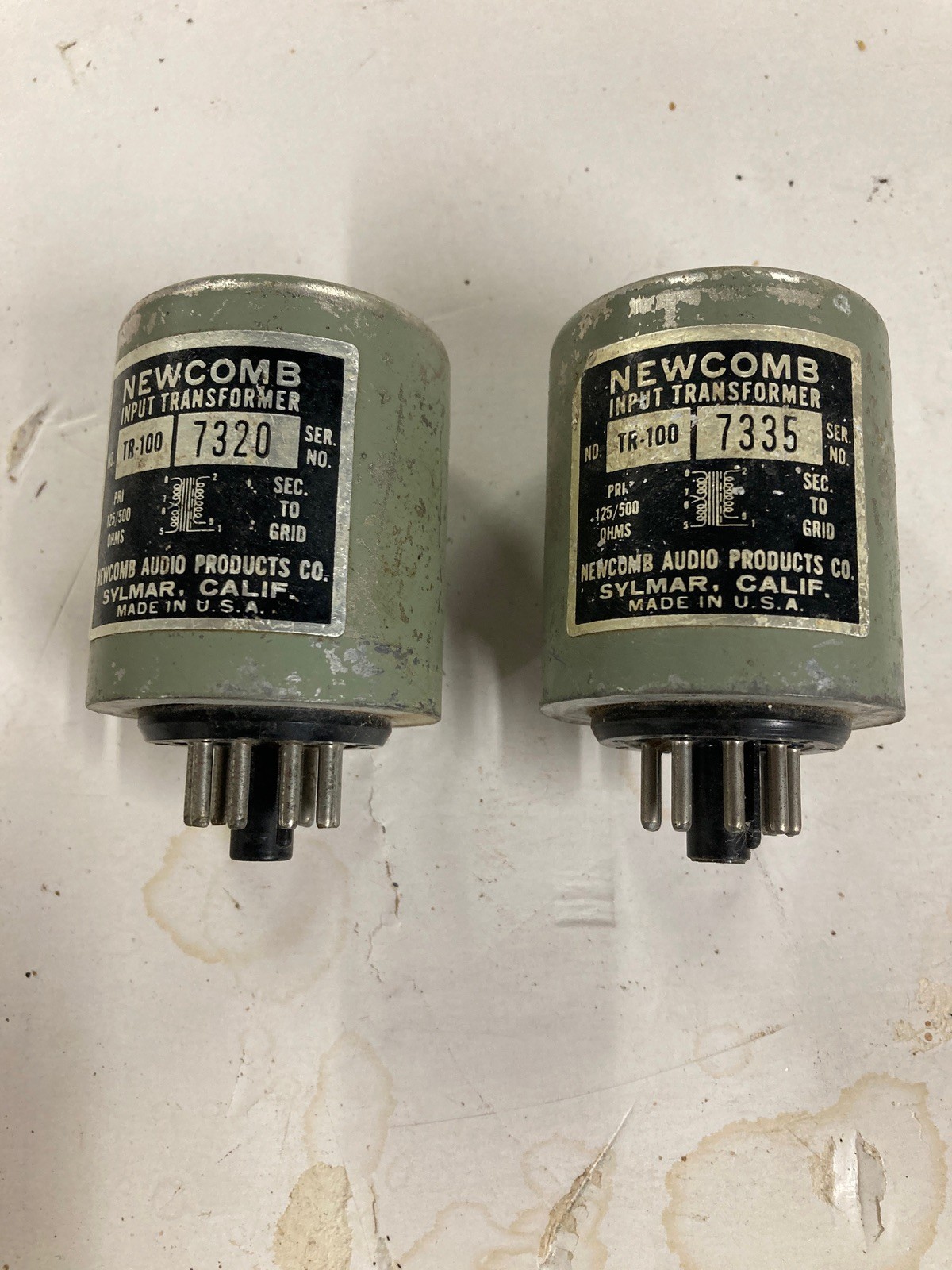 Pair of Newcomb TR-100 Input Transformers for MC Phono