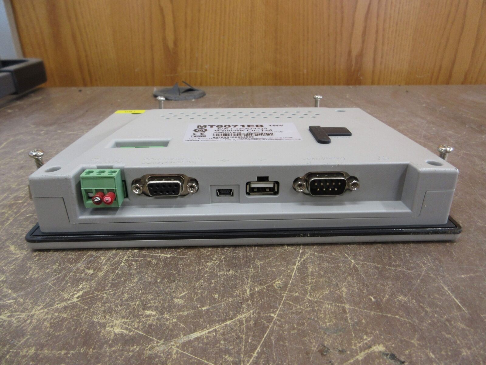 Weinview Touch Screen HMI MT6071EB 24VDC 350mA Used