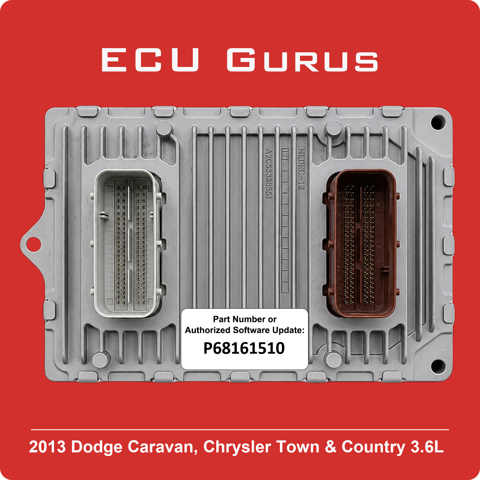 2013 Caravan/Town & Country  3.6L Computer P68161510 "VIN Programmed" ECM PCM