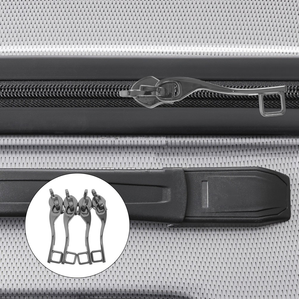 4 PCS Explosion-proof Combination Lock Zipper Double Layer Slider