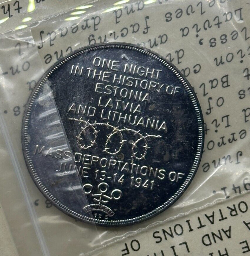 VERY RARE 1970's BaltiCoin (Canada) Baltic Saga .999 Silver 30 grams Round #3