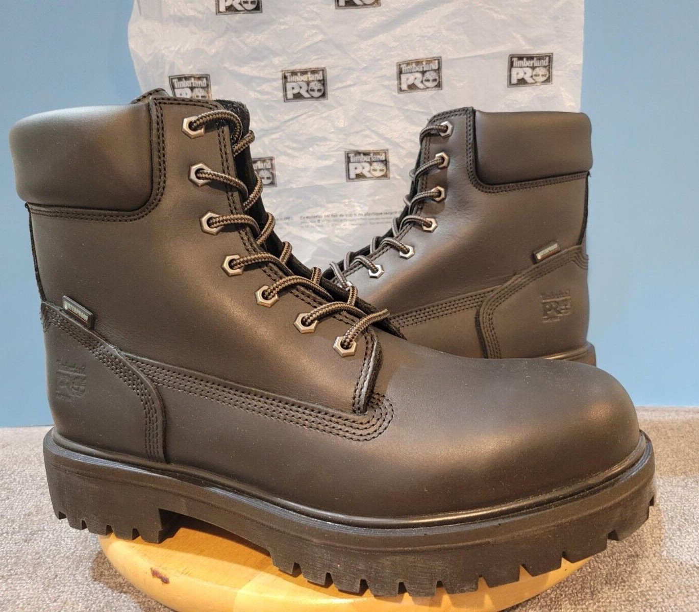 Timberland PRO Men's 6" DIRECT ATTACH Soft Toe Waterproof Boots NIB (Size 12)