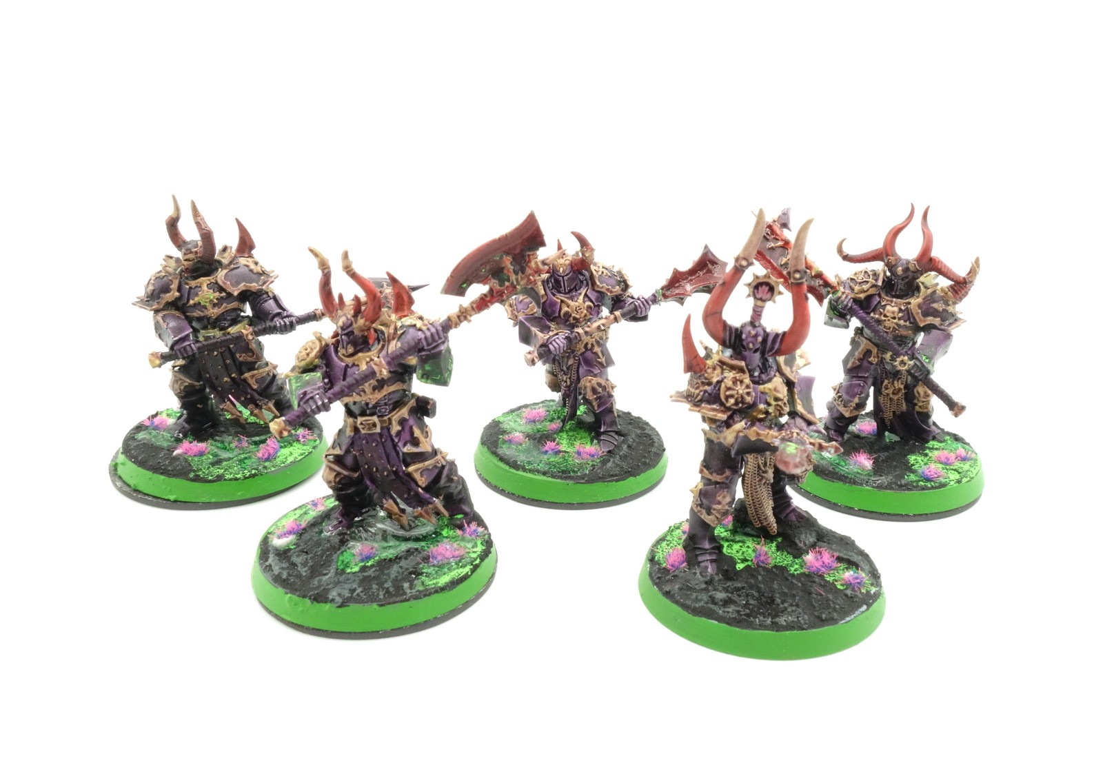 Chaos Chosen [x5] Slaves to Darkness [Warhammer AOS] Painted