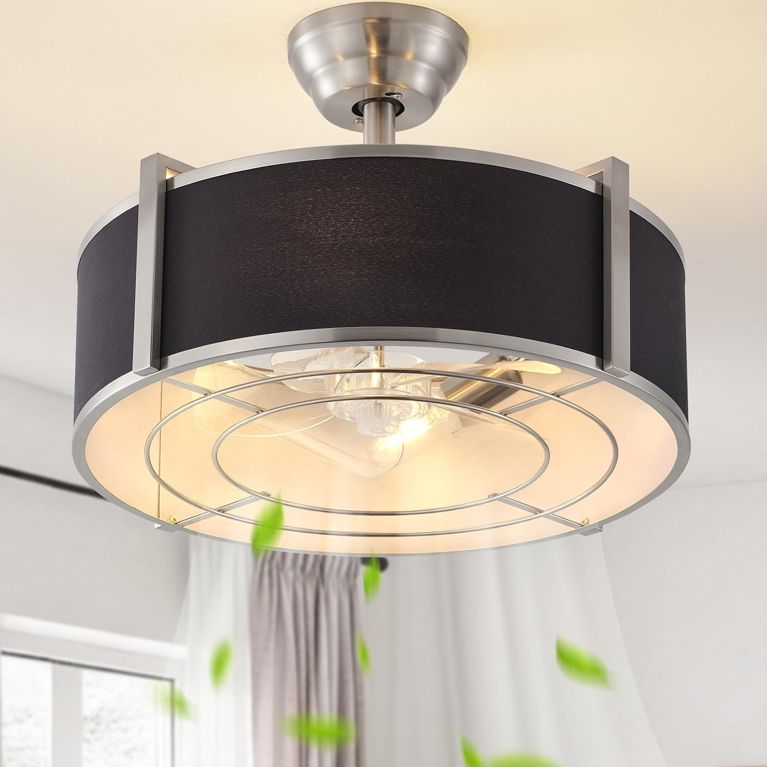 20 Inch Gold Fandelier Ceiling Fans with Lights, Gold Chandelier Ceiling Fan wit