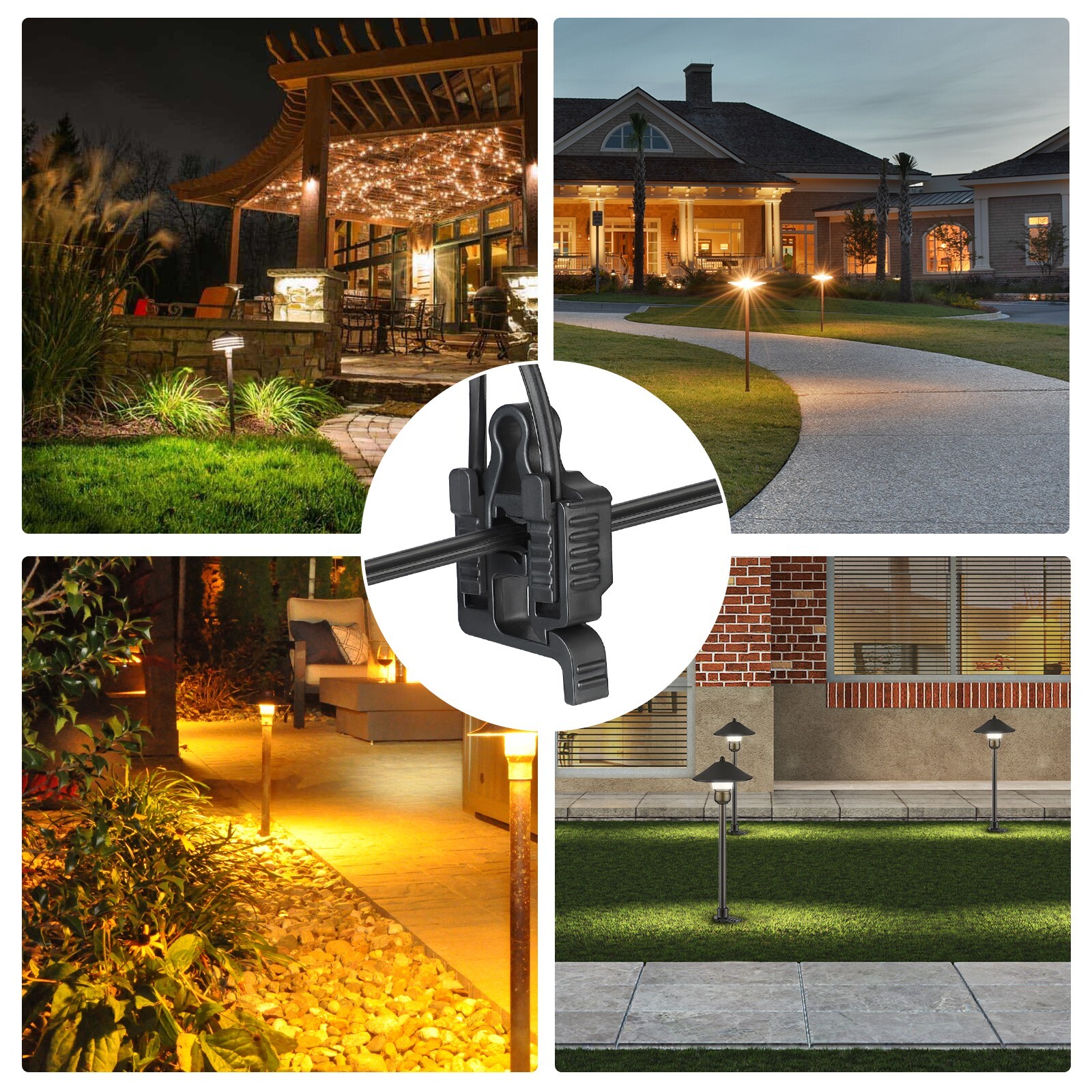 EDISHINE 20-Pack Low Voltage Wire Connector, Landscape Lighting Cable Connectors