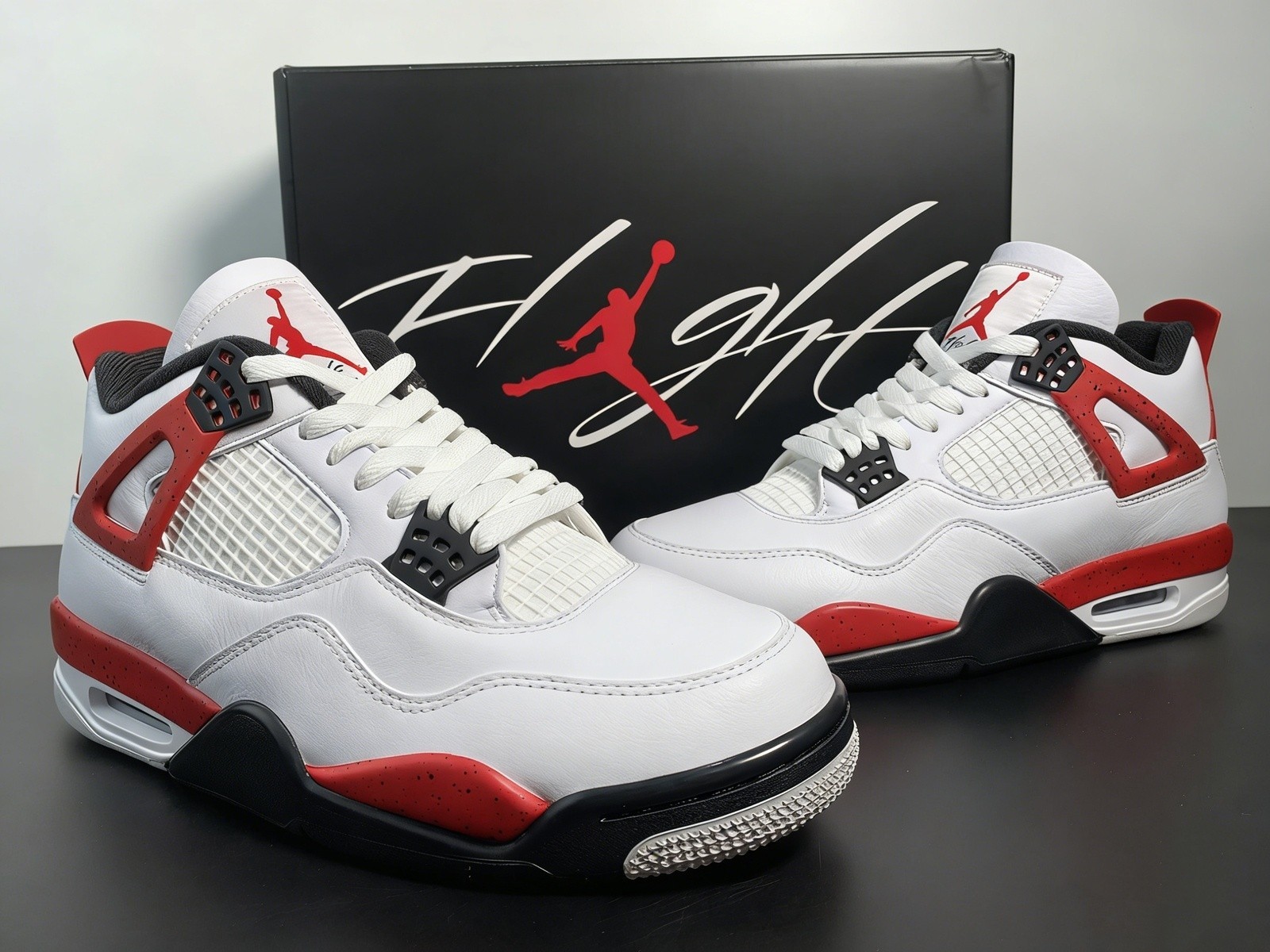 Jordan Air Jordan 4 "Red Cement" Retro Basketball Shoes Men's Size US 7-12